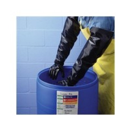 SHOWA Best Glove 6731-10 SHOWA Best Glove Size 10 Black Shoulder Length Sanitized Neoprene Chemical Resistant Gloves With Rough 