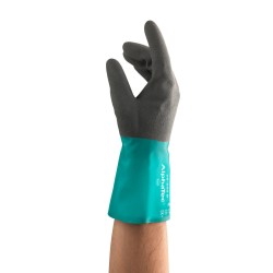 Ansell Edmont 58-530B-10 Ansell Size 10 Black and Green AlphaTEC 12