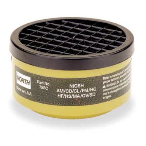 NORTH 75SC Olive Defender Multi-Gas Filter Cartridges: Package of 2 Cartridges