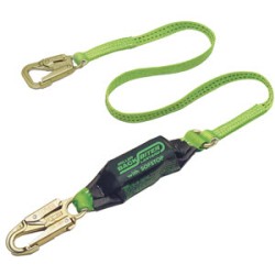 MILLER 913B BackBiter 6' Single-Leg Tie-Back SofStop Lanyard: (2) 3/4