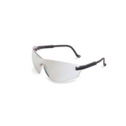 Honeywell S4504 Uvex By Sperian Falcon Safety Glasses With Black Frame And SCT-Reflect 50 Polycarbonate Ultra-dura Anti-Scratch 