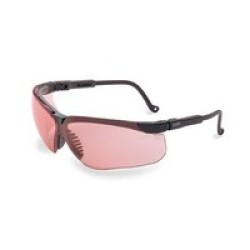 Honeywell S3210X Uvex By Sperian Genesis Safety Glasses With Black Frame And SCT-Vermillion Polycarbonate Uvextreme Anti-Fog Len
