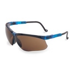 Honeywell S3241X Uvex By Sperian Genesis Safety Glasses With Vapor Blue Frame And Espresso Polycarbonate Uvextreme Anti-Fog Lens