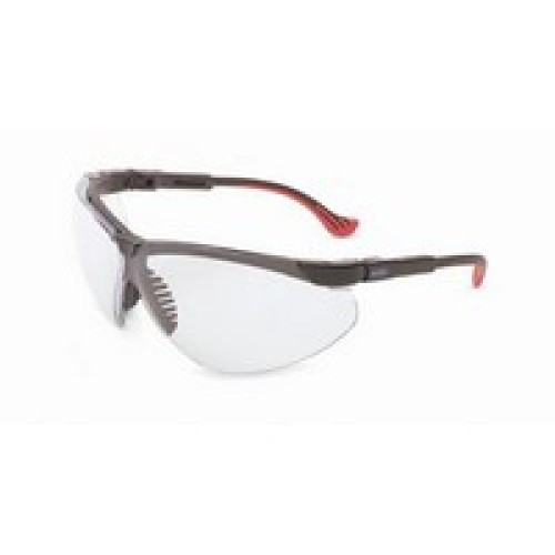 Honeywell S3300 Uvex By Sperian Genesis XC Safety Glasses With Black Frame And Clear Polycarbonate Ultra-dura Anti-Scratch Hard 