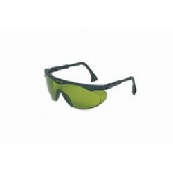 Honeywell S1906 Uvex By Sperian Skyper Safety Glasses With Black Frame And Green And Shade 2 Polycarbonate Infra-dura Ultra-dura