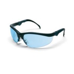 Crews Safety Products KD313 Crews Klondike Plus Safety Glasses With Black Frame And Light Blue Polycarbonate Duramass Anti-Scrat Crews Safety Products KD313 Crews Klondike Plus Safety Glasses With Black Frame And Light Blue Polycarbonate Duramass Anti-Scrat
