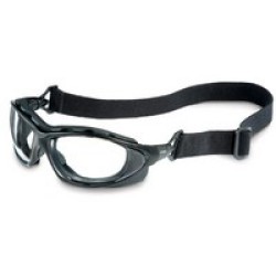 Honeywell S0600 Uvex By Honeywell Seismic Sealed Safety Glasses With Black Frame And Clear Polycarbonate Anti-Scratch Hard Coat 