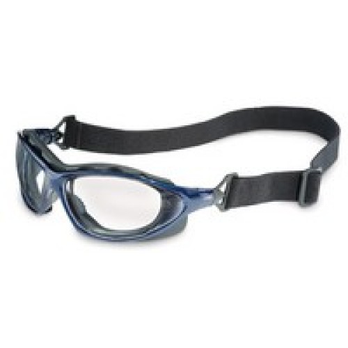 Honeywell S0620X Uvex By Honeywell Seismic Sealed Safety Glasses With Metallic Blue Frame And Clear Polycarbonate Uvextra Anti-F