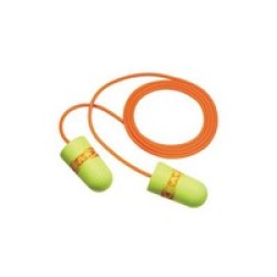 3M 311-4109 3M Single Use E-A-RSoft Superfit Tapered Foam Corded Earplugs With Metal Detectable Cord (2000 Pair Per Case)