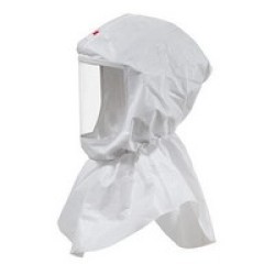 3M S-605-10 3M White Versaflo S-Series Replacement Hood With Inner Collar For Use With Premium Head Suspension