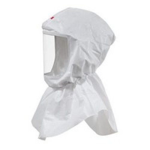 3M S-605-10 3M White Versaflo S-Series Replacement Hood With Inner Collar For Use With Premium Head Suspension