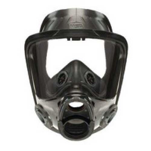 MSA (Mine Safety Appliances Co) 10083789 MSA Large Advantage 4000 Twin Port Hycar Facepiece With Nosecup, Bayonet Adapters In Le