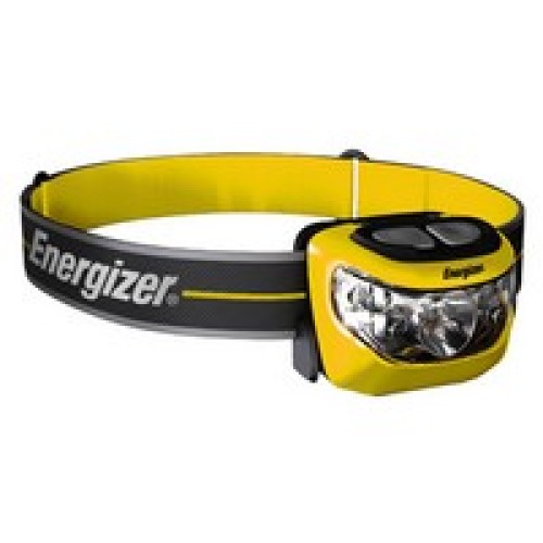 Energizer INHD5L32H Energizer Yellow And Black Industrial Brilliant Beam LED Flashlight With Headband Mounting Strap (3 AAA Batt