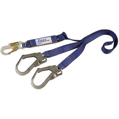 DBI Sala 1340180 PROTECTA FIRST 6' Shock Pack Double-Leg Lanyard: (2) 2 1/4