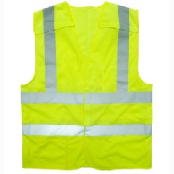 Cordova VB221PFR Class II Hi-Viz Lime Safety Vest 5 Point Breakaway Design
