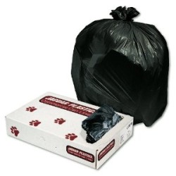 Jaguar Plastics JAGL3339M Black Economy 33 Gallon .50 Mil  Medium-Duty Trash Can Liners: Case of 250 Garbage Bags