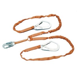 MILLER T5122/6FTAF Titan 6' Double-Leg Shock-Absorbing Lanyard: (2) 2 1/2