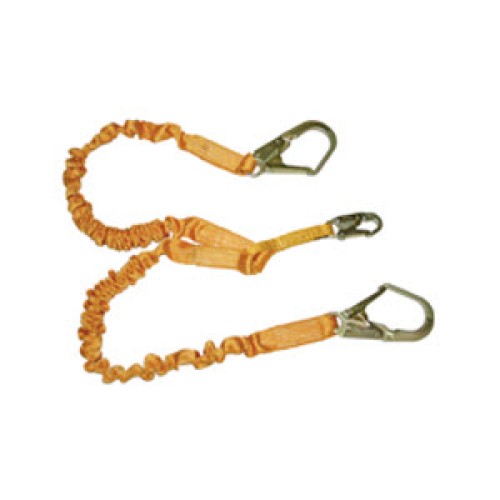 MILLER T5122SS/6FTAF Titan 6' Double-Leg Stretch Shock-Absorbing Lanyard: (2) 2 1/2
