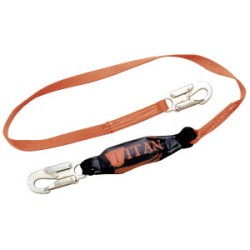 MILLER T6111/3FTAF Titan 3' Single-Leg SofStop Lanyard: (2) 3/4