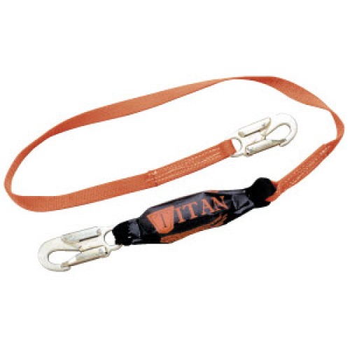 MILLER T6111/3FTAF Titan 3' Single-Leg SofStop Lanyard: (2) 3/4