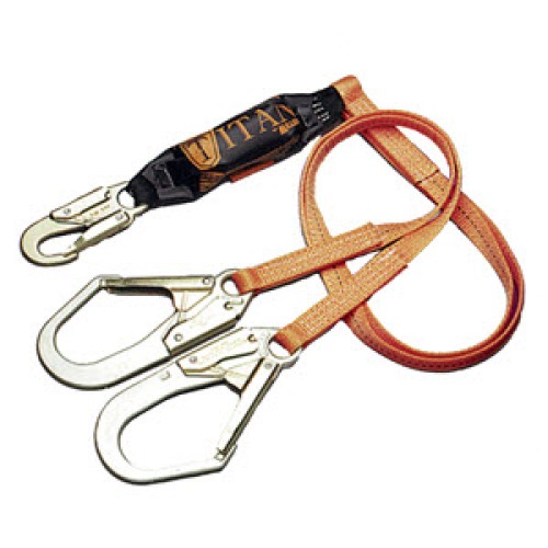 MILLER T6122/6FTAF Titan 6' Double-Leg SofStop Lanyard: (2) 2 1/2
