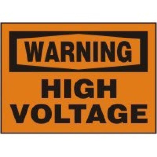 Electrical Signs Warning High Voltage Signs Accuform MELC326VP Safety Signs