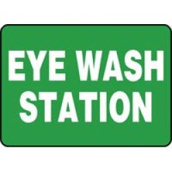First Aid Signs Eye Wash Station Signs Accuform MFSD988VP Safety Signs