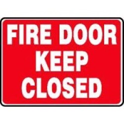 Fire Safety Signs Fire Door Keep Closed Signs Accuform MEXT510VP Safety Signs