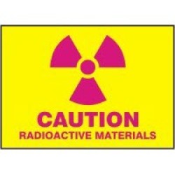 Radiation Signs Caution Radioactive Materials Signs Accuform MRAD502VP Safety Signs