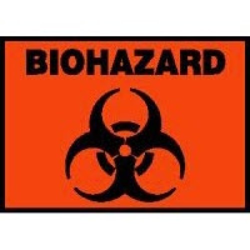 Biohazard Signs Biohazard Sign Accuform LBHZ506VSP Safety Labels
