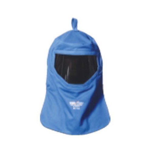 STANCO TT59712 TEMP TEST 59-cal 2-ply 13 oz. Royal Blue Indura Ultrasoft Arc Welding Hood with Window: HRC Level 4 Garment