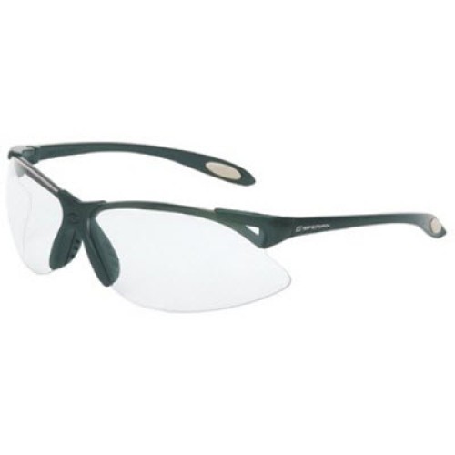 SPERIAN A900 A900 Series Safety Glasses: Clear Lenses Black Frame 