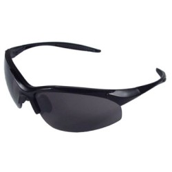 RADIANS IN1-20 Rad-Infinity Safety Glasses: Smoke/Gray Lenses Black Frame 