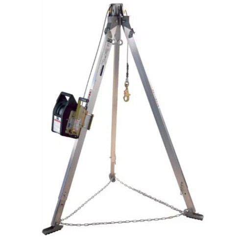 3M DBI SALA 8301080 7' Aluminum Tripod with 60' Galvanized Cable Winch
