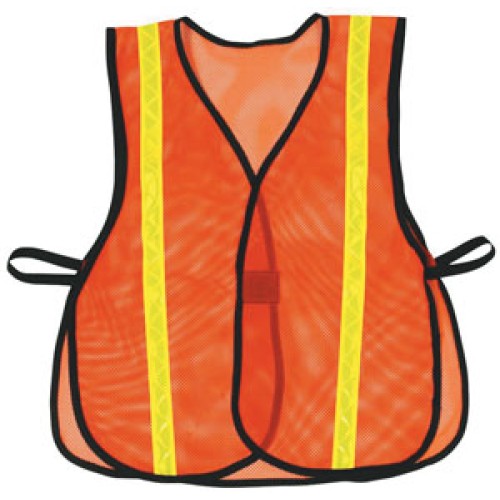 Cordova V110L Non-Rated Orange Safety Vest: 1