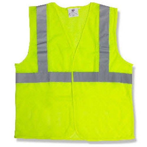Cordova V211P Class II Lime Safety Vest: 2