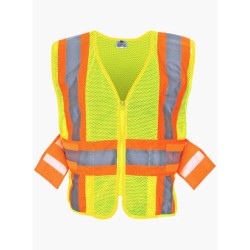 TnA Safety Products V219L Class II Lime Expandable Two Tone Reflective Surveyor Vest: 2