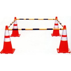 JBC Cone-Bar Yellow and Black Reflective Retractable Cone Bar