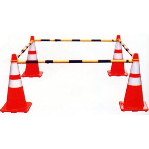 JBC Cone-Bar Yellow and Black Reflective Retractable Cone Bar