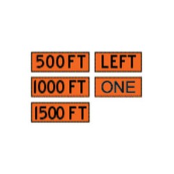 Cortina 07-800-4087 LEFT Super Bright Reflexite Reflective 48